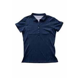 Columbia Womens Navy Blue Omni-Wick Performance Polo Shirt Golf Athletic